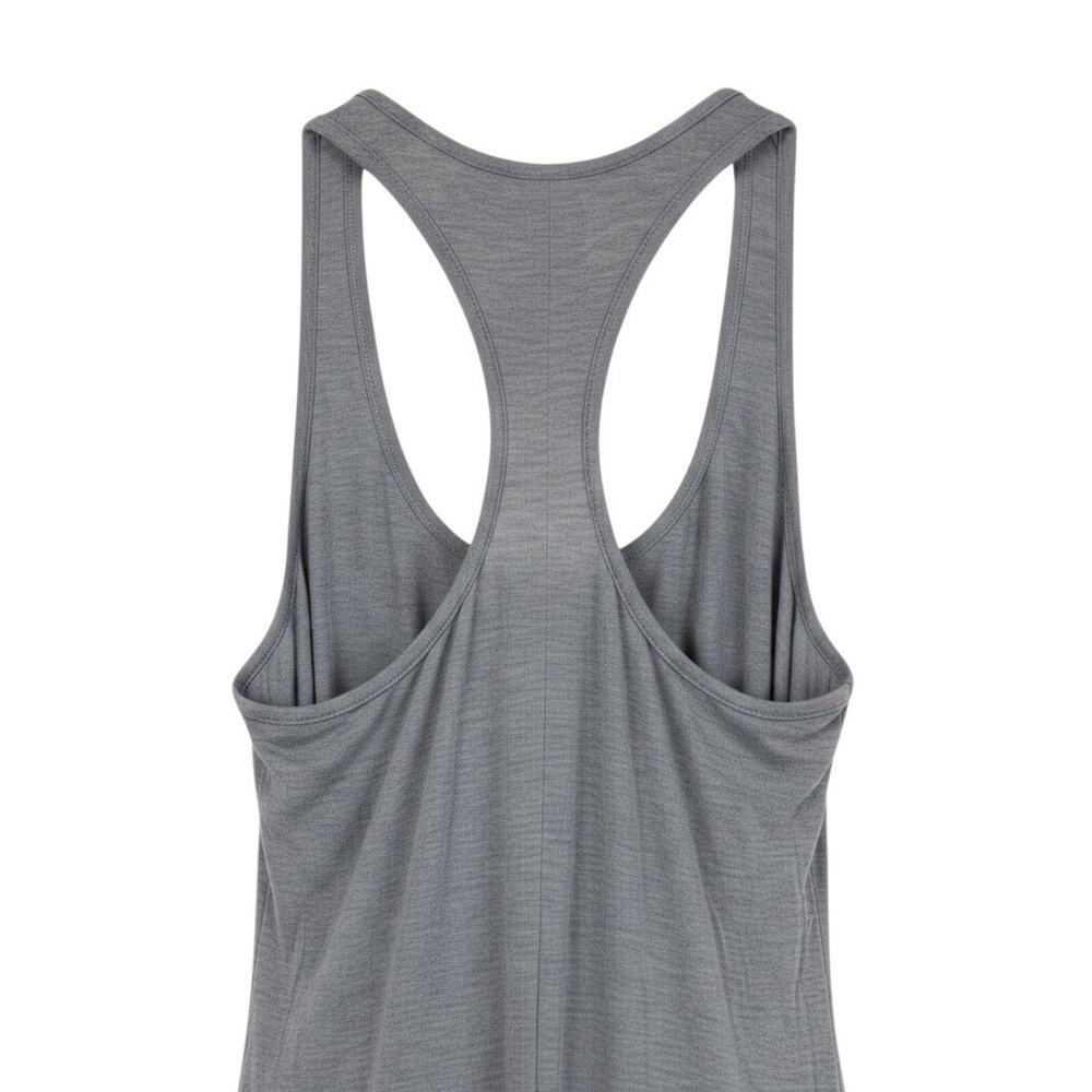 Fabletics Gray Heathered Tank Maxi Dress XS Racerback Casual Long - Picture 6 of 8